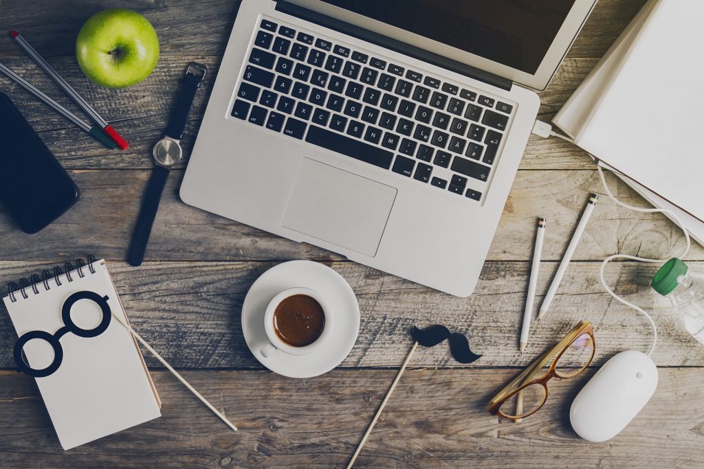 Working Space Business Freelance Concept Top View