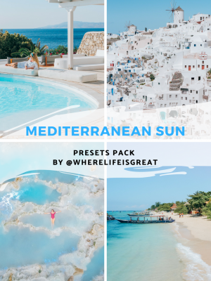 Mediterranean sun Lightroom presets pack