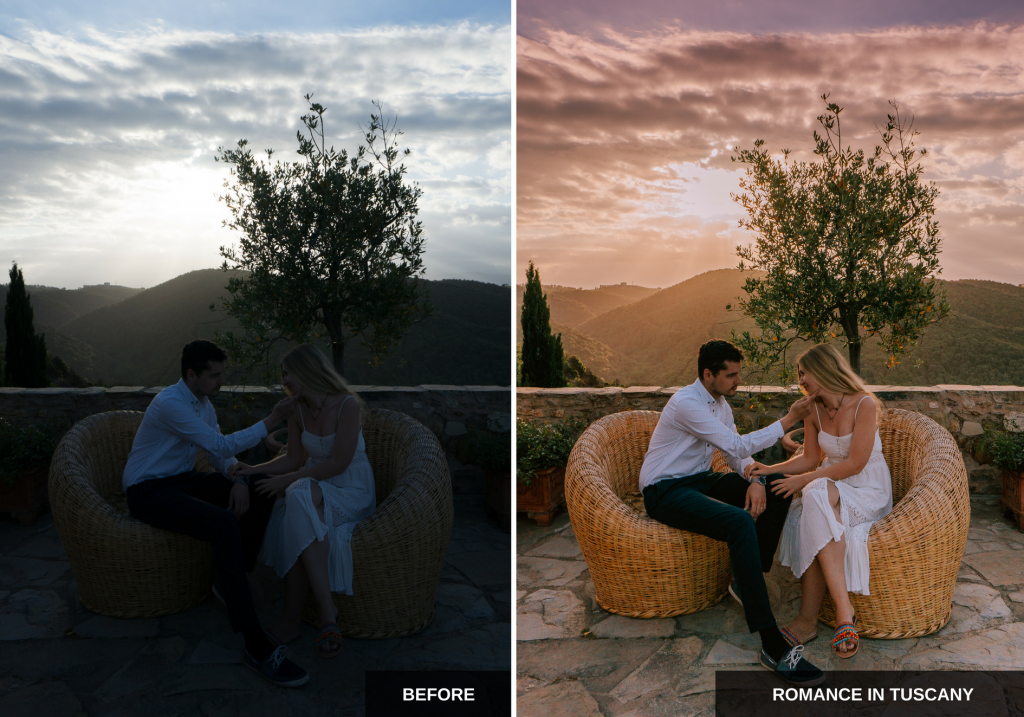Romance in Tuscany: Mediterranean sun Lightroom presets pack ideal for Instagram